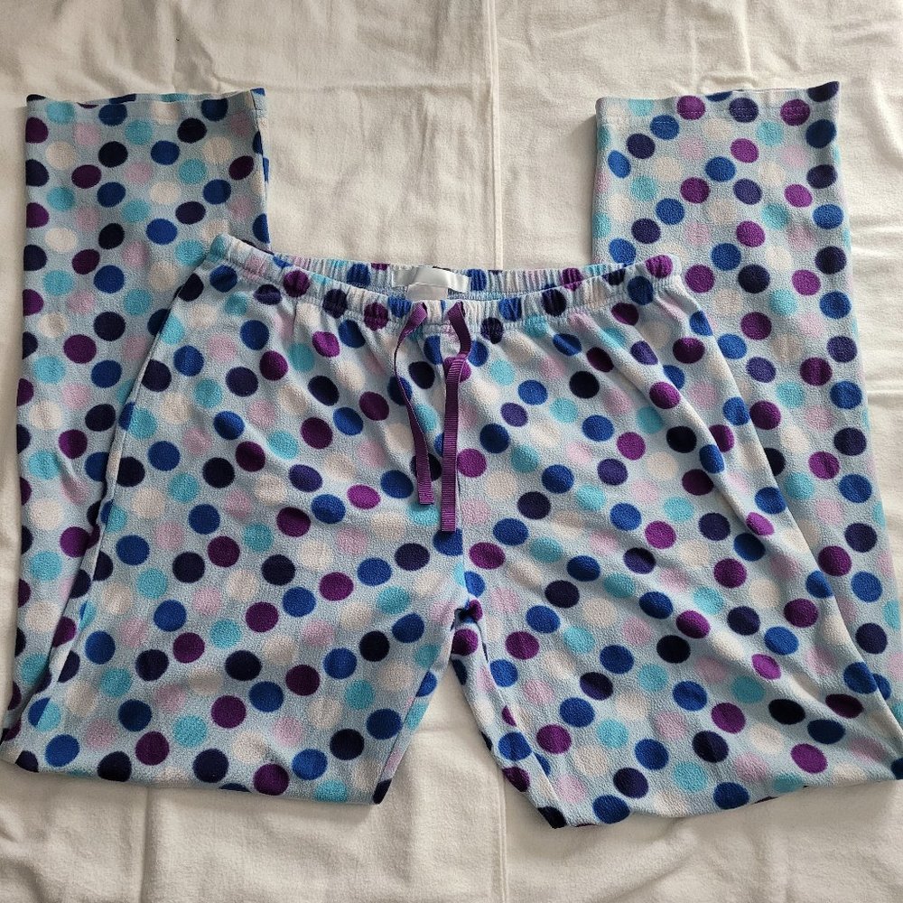 Ava & Bella blue polka-dot pajama pants in a size small